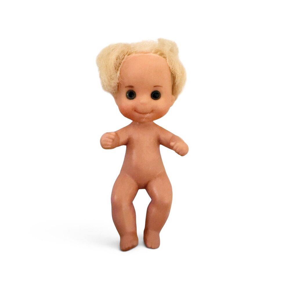 Vintage Mattel Sunshine Family Baby Sweets Doll Blonde Hair Blue Eyes
